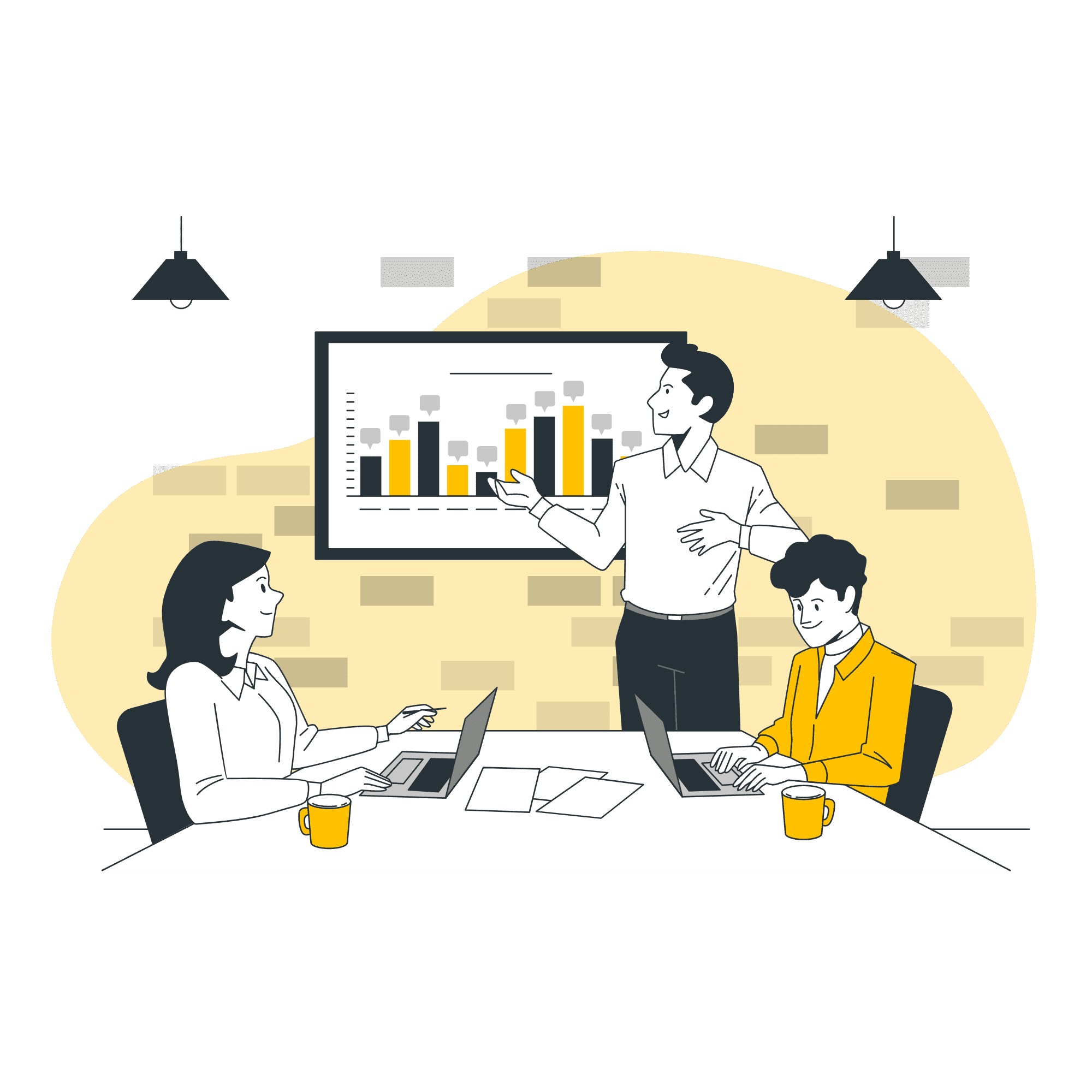 Pitch meeting-bro corporate training